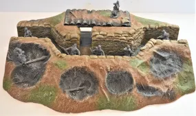 Atherton Scenics Painted WWII WWI Trench Center Interior Command Bunker