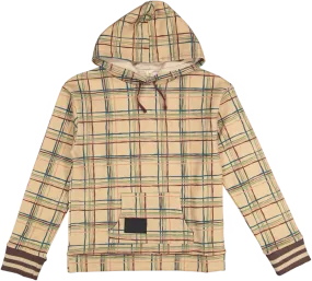 CHECK PLUSH SWEATSHIRT