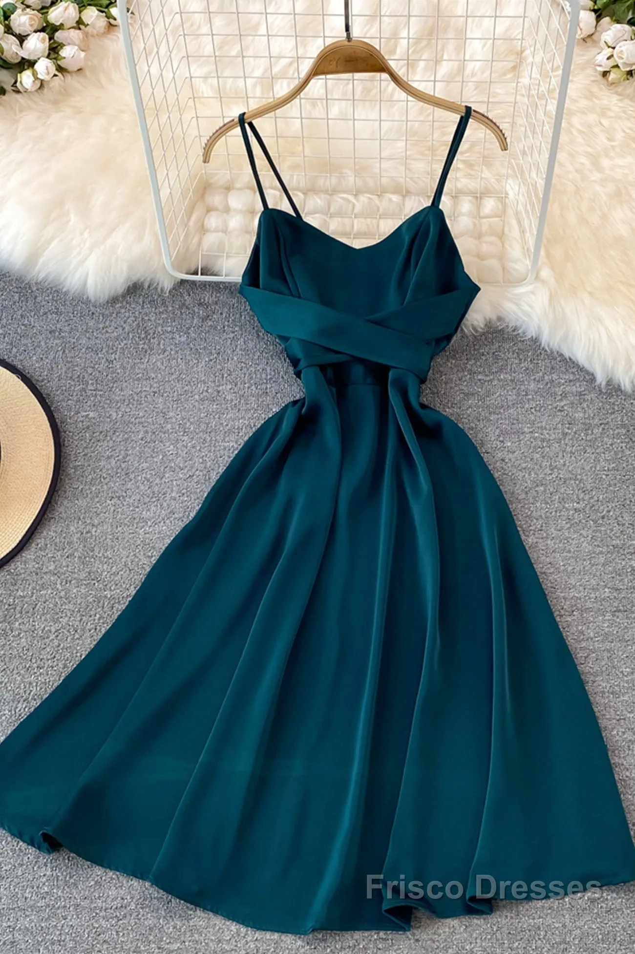 Cute Satin Short Dresses, A-Line Fashion Dresses