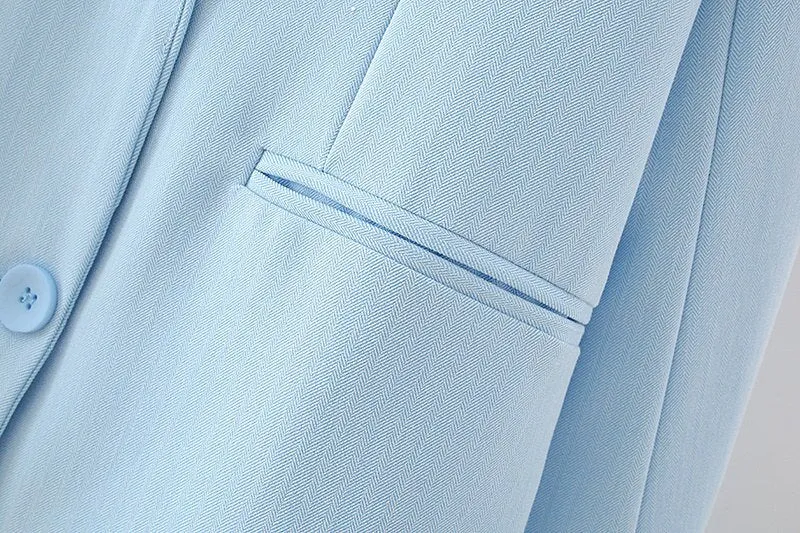 CYAN DOUBLE BREASTED BLAZER