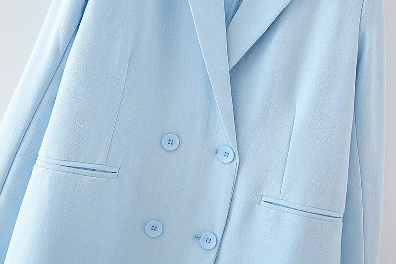 CYAN DOUBLE BREASTED BLAZER