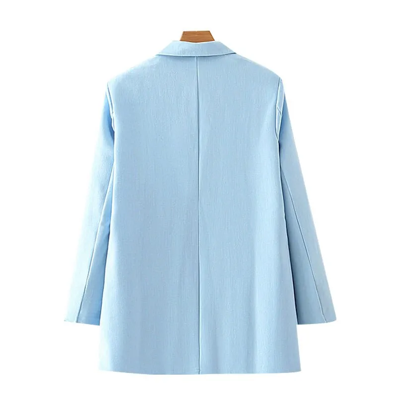 CYAN DOUBLE BREASTED BLAZER