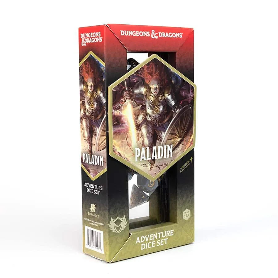 Dungeons & Dragons Adventure Dice Set - Paladin White Grey