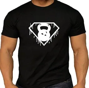 Fashion Men T Shirt Free Shipping Quality Men Super Hero Kettlebell T-Shirt. Summer T-shirt