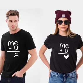 Funny couple shirts Me   You = Love