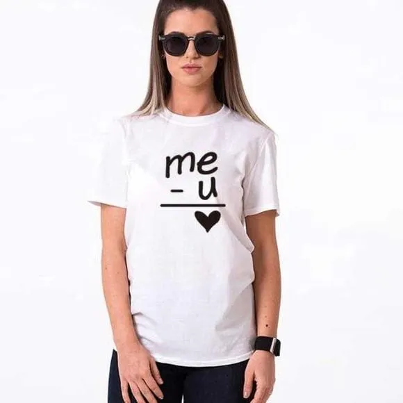 Funny couple shirts Me   You = Love