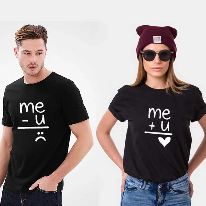 Funny couple shirts Me   You = Love