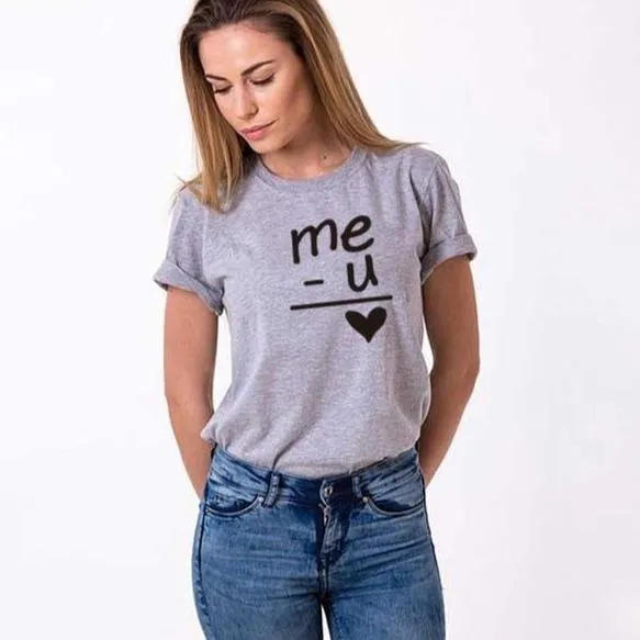 Funny couple shirts Me   You = Love