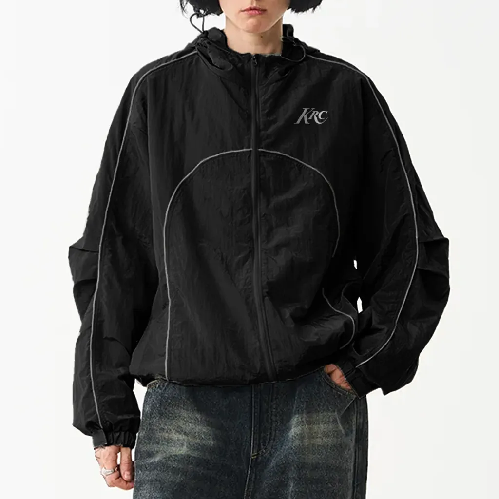 KRC RIPSTOP TRACK JACKET BLACK