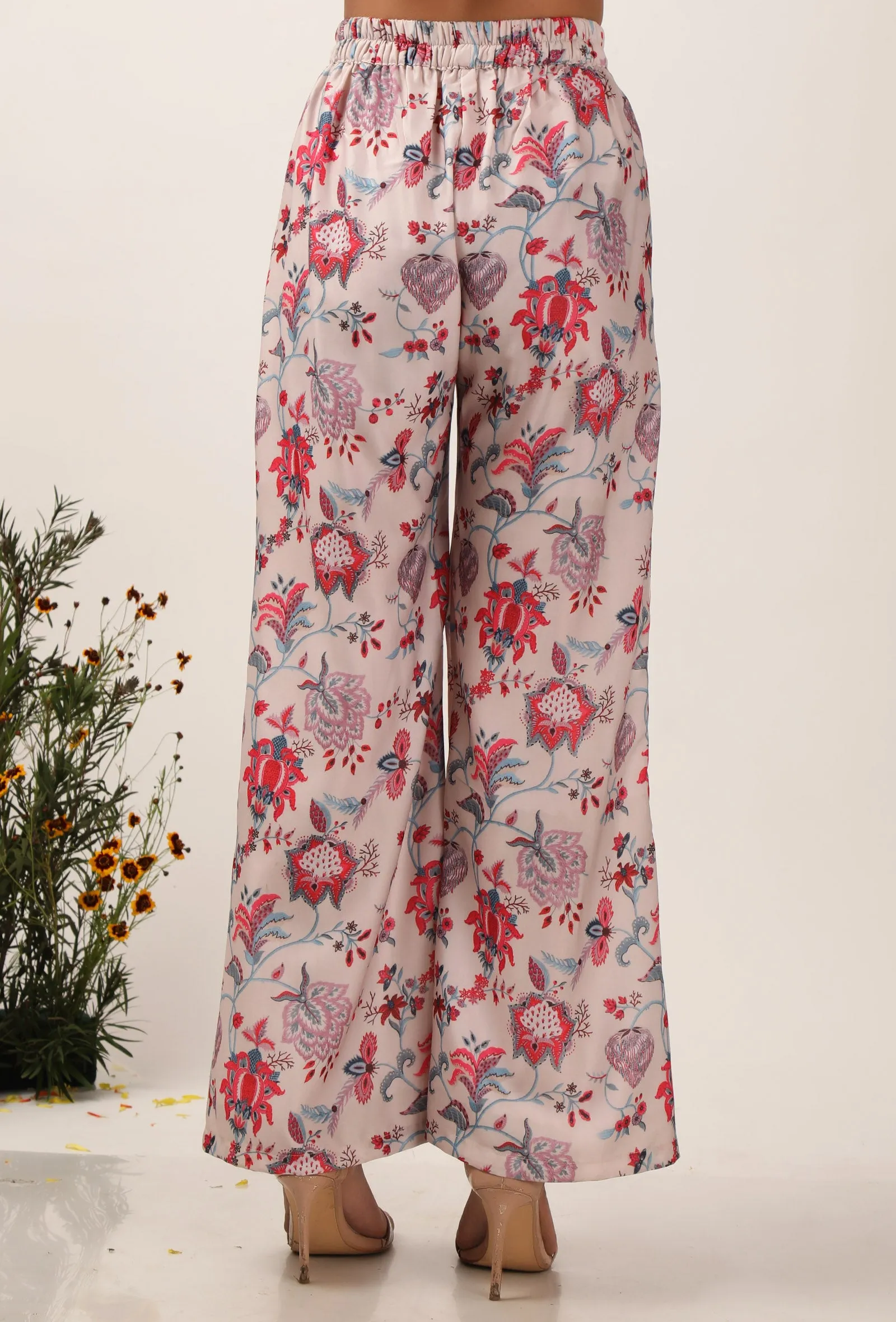 Nadia Floral Chintz Bell Bottom Pants