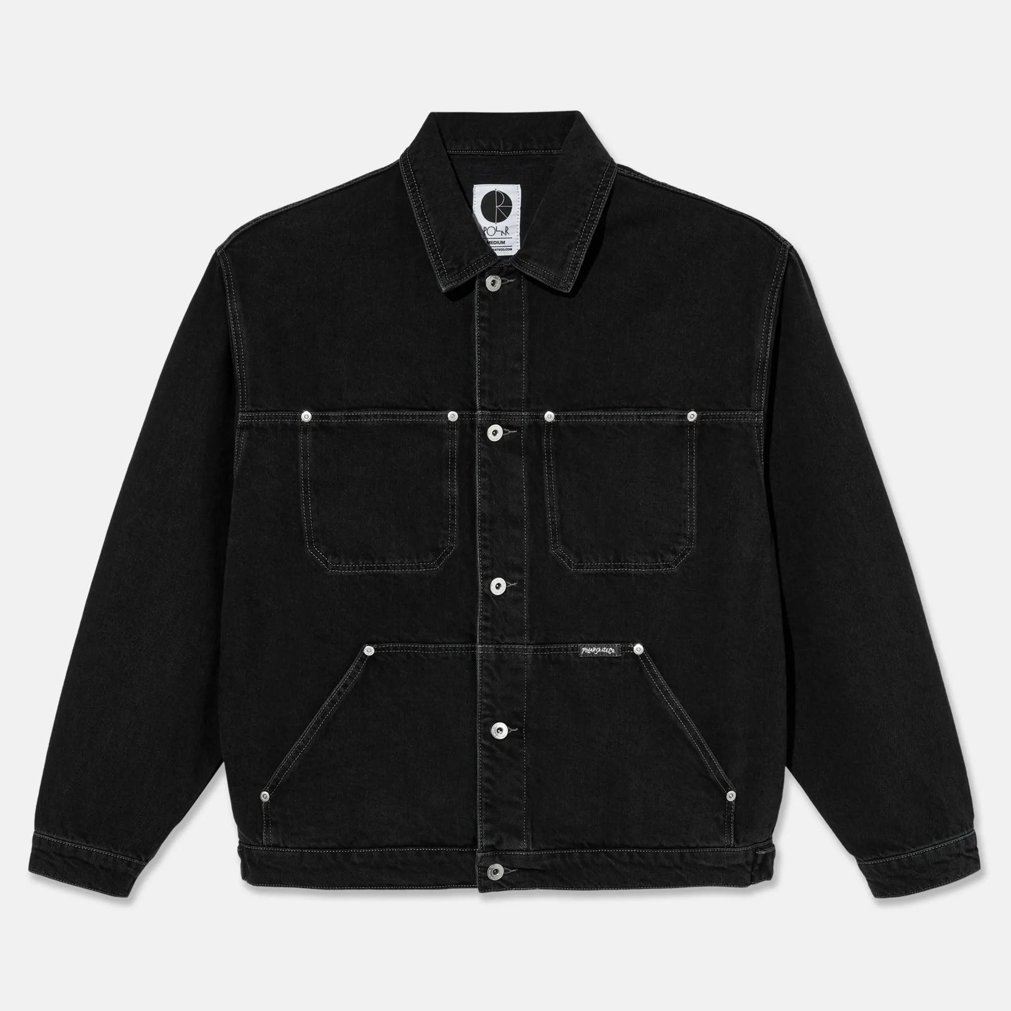 Polar Skate Co. - Patrik Denim Jacket - Silver Black