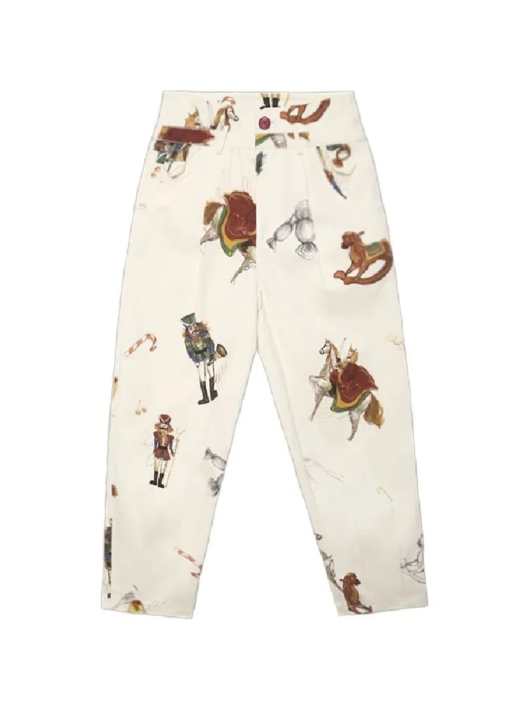 Retro Style Casual Pants【s0000005371】