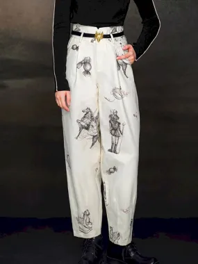 Retro Style Casual Pants【s0000005371】