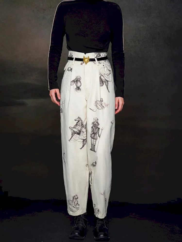 Retro Style Casual Pants【s0000005371】