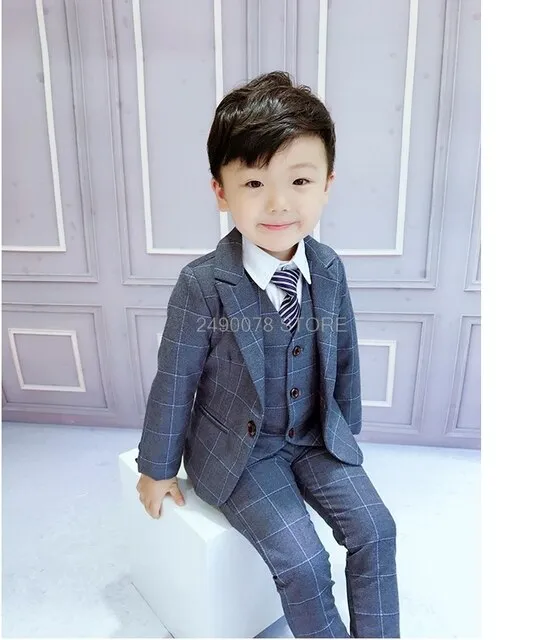 Top Quality Flower Boys Wedding Gentleman Formal Tuxedo Suit
