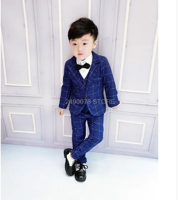 Top Quality Flower Boys Wedding Gentleman Formal Tuxedo Suit