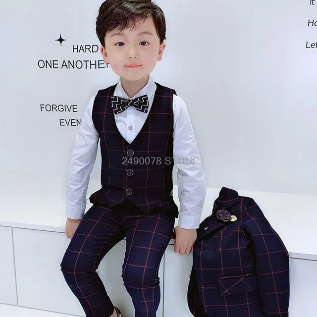 Top Quality Flower Boys Wedding Gentleman Formal Tuxedo Suit
