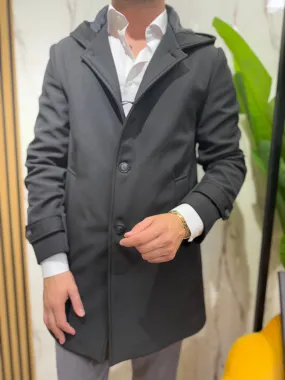 Trench con cappuccio