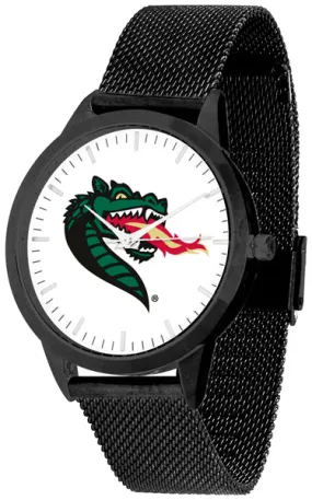 UAB Blazers Statement Mesh Band Unisex Watch - Black